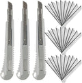WEKOIL 9mm Snap Off Utility Knife 3 Pack High Hardness Retractable Box Cutters by WEKOIL