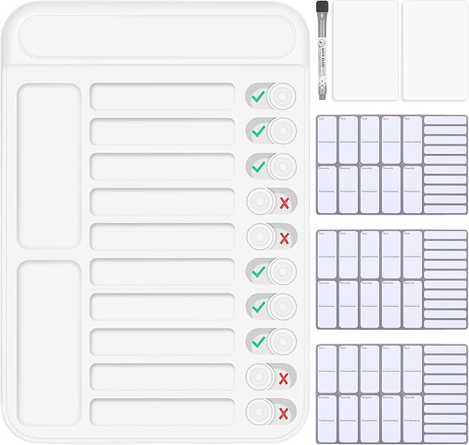 Dry Erase Chore Chart for Kids to Do List Magnetic Checklist Board Reusable RV by Lucomb