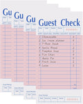 4 Pack Pink Guest Checks Books for Servers, Server Note Pads, Waiter Checkbook by VIANDKI