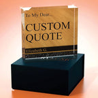 Personalized Gifts, Custom Quote Block Letter Board, Crystal-Clear Acrylic - Image 3