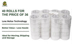 AnacondaGrip 40 Rolls Clear Packing Tape – Heavy Duty 2” Wide x 65 Yards per - Image 2