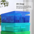 novelinks Stackable Plastic Clear Storage Box Containers - Image 3