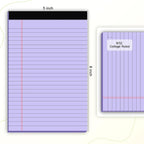 AILZFEI 5pcs Colored Note Pads 5x8 College Ruled Small Legal Pads Paper - Image 2