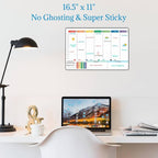POPRUN Dry Erase Board Weekly Calendar Whiteboard - Image 6