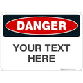 Custom Danger Sign, OSHA Sign, 10x14 Inches, Rust Free .040 Aluminum, Fade by SigoSigns