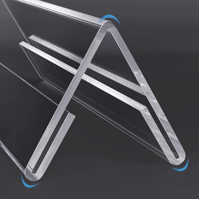 Acrylic 12 Pack Name Plates for Desks, AITEE 3x8.5 Clear Tent Name Plate - Image 4