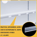 Fainne 50 Pcs 1.25 Inch Shelf Label Strip Holders Plastic Wire Shelf Price Tag - Image 5