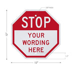 SmartSign Custom STOP Sign 12" x 12" 3M Engineer Grade Reflective Aluminum - Image 9