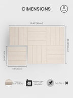 Bumusty Large Cork Board Alternative-36 x24 Felt Bulletin Board Tiles, - Image 2