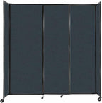 Versare Straightwall Sliding Portable Wall Partition | Freestanding Office by VERSARE