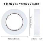 LELADY Double Sided Tape 1 Inch x 40 Yards- 2 Rolls Double-Sided Adhesive - Image 2