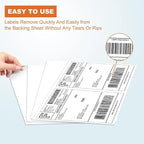 2000 Half Sheet Self Adhesive Shipping Labels - Image 2