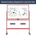 Rolling Whiteboard, 48x32 Inches Dry Erase Board - Image 5