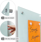 Magnetic Glass White Board 72"X36" Premium Tempered Dry Erase Boards Wall - Image 6