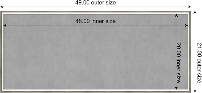 Amanti Art Silver Framed Magnetic Board 21x49 Oversize Vision Board - Image 3