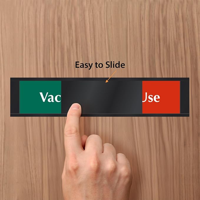 SmartSign Privacy Signs Vacant In Use Slider Door Sign - Image 5