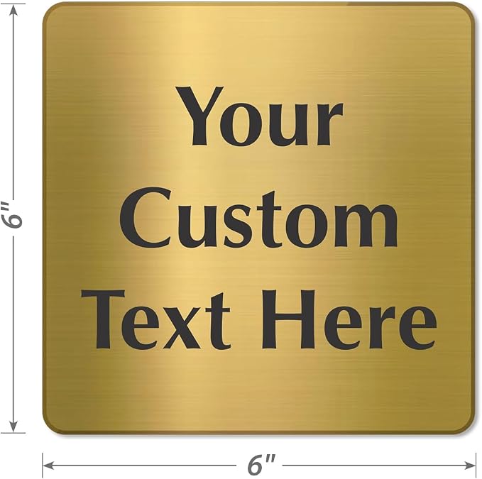 SmartSign Custom Brass Sign - Image 5