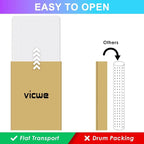 Vicwe Office Chair Mat for Carpet, 2 Pack, Easy Rolling Hard Mat for Office - Image 2