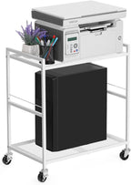 OYEAL Computer Tower Stand, PC Tower Stand Metal Rolling Cart Holds up to 40lbs - Image 3