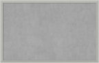 Amanti Art Silver Framed Magnetic Board 22x34 Large Vision Board by AmantiArt