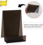 ZOEY Acrylic Book Stand with Ledge Clear Black Display Easels Plate - Image 3