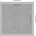 Amanti Art Silver Framed Magnetic Board 27x27 Medium Vision Board - Image 3