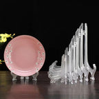 LonlyEagle 6 Pack 10 Inch Clear Plastic Easels or Stand/Plate Holders to - Image 4