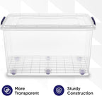 Superio Storage Bins with Lids, Stackable Totes, BPA Free, Odor Free, Organizer - Image 7