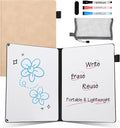 AGM Portable White Board Dry Erase Notebook, 8.4" x 6" Double Sided Folding by AGM