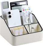 MEIBOOCH Remote Control Holder, PU Leather Small Desk Organizer by MEIBOOCH