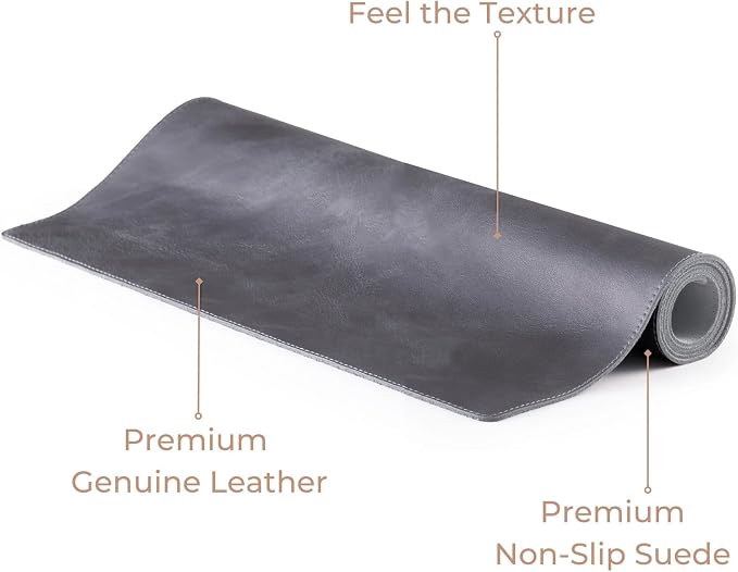 Node Leather - Genuine Leather Desk Mat, Desk Organizer & Cup Coaster - Leather - Image 7