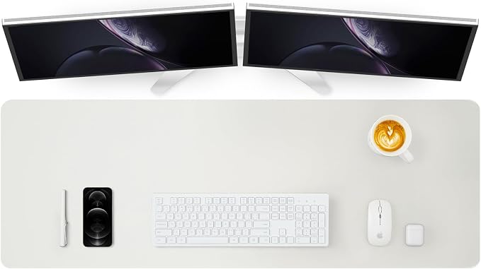 Large Desk Mat - 47.2"x 17" Non-Slip PU Desk Pad by HOMIEAZICOZI