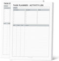 Task Planner & Tracker 8.5 x 11 Tear-Off 70 Sheet Planner Pad – Project by Emblissom