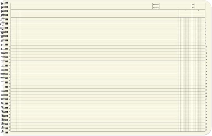 BookFactory Accounting Ledger Notebook/Large 2 Column Accounting Ledger - Image 3
