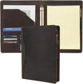Geslun Genuine Leather 3 Ring Binder, 8.5 x 11 Letter Size Folio by Geslun