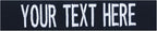Custom Uniform Name Tapes Solid Colors. Dark Blue Fabric, 3.5 Inch Sew on by NORTHERNSAFARI