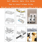 319pcs Cable Management Organizer Kit, Desk Cord Organizer, 98 Adhesive Cable - Image 5