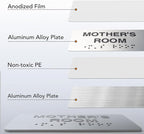 Conference Room Signs with Raised Text & Grade 2 Braille, Brushed - Image 3