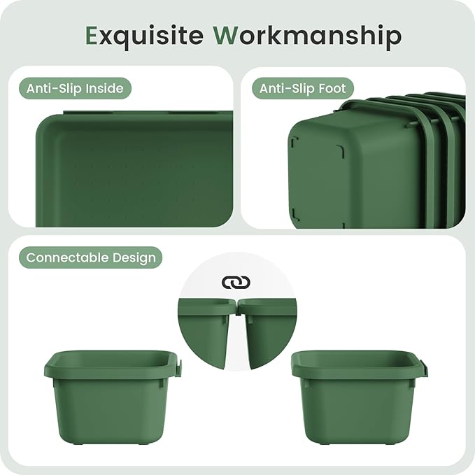 A-LuGei 【】 【】 ArmyGreen Drawer Organizer, Makeup organizer - Image 7