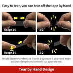 Turxayox 12 Rolls Transparent Tape Refills - Image 2