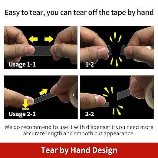 Turxayox 12 Rolls Transparent Tape Refills - Image 2