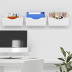 3 Pockets Magnetic File Holder for File Cabinets, Refrigerator, Magnetic Paper - Image 3