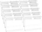 50 Pack Reusable Plastic Wire Shelf Label Holder, - Image 7