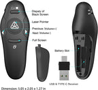 2-in-1 USB Type C Presentation Clicker Wireless Presenter Remote - Image 6