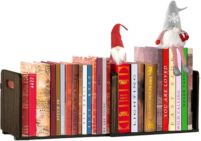 Fox Claw Desktop Bookshelf Expandable Desktop Organizer Counter Bookcase Desk by Fox+Claw