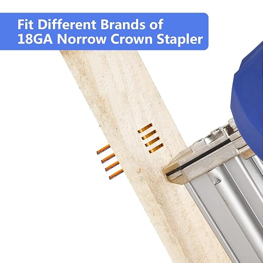 SimCos 18 Gauge 1/4" Narrow Crown Staples, Galvanized Assorted Sizes - Image 7