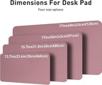 Aothia Leather Desk Pad Protector, Mouse Pad, Office Desk Mat, 31.5" x 15.7" - Image 8