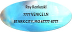 Made in USA Custom Return Address Stickers Labels Customized Mailing Label by HOOKAH+SUN