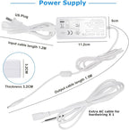 Litever Under Cabinet LED Lighting Kit, Super Bright, 31W 2000 Lumen, Plug or - Image 4