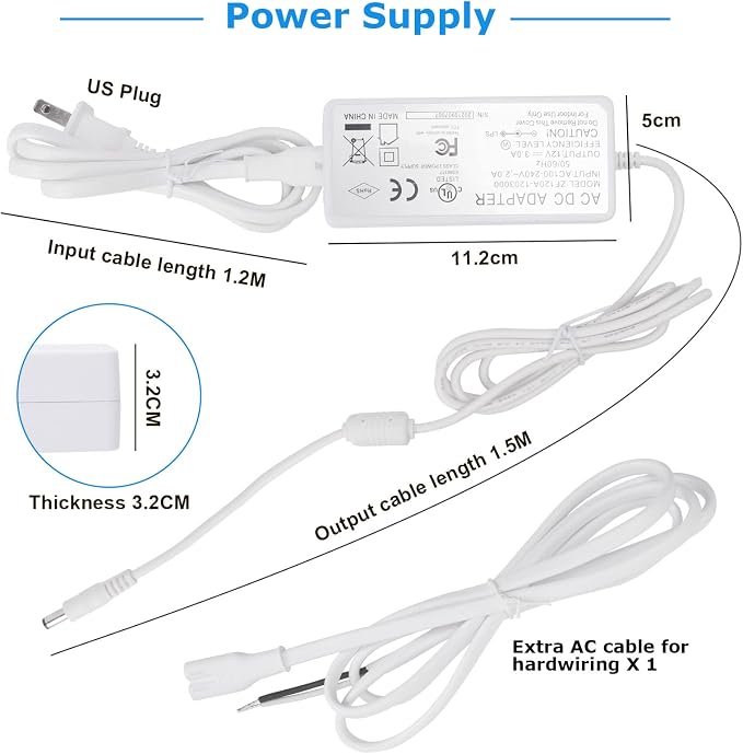 Litever Under Cabinet LED Lighting Kit, Super Bright, 31W 2000 Lumen, Plug or - Image 4